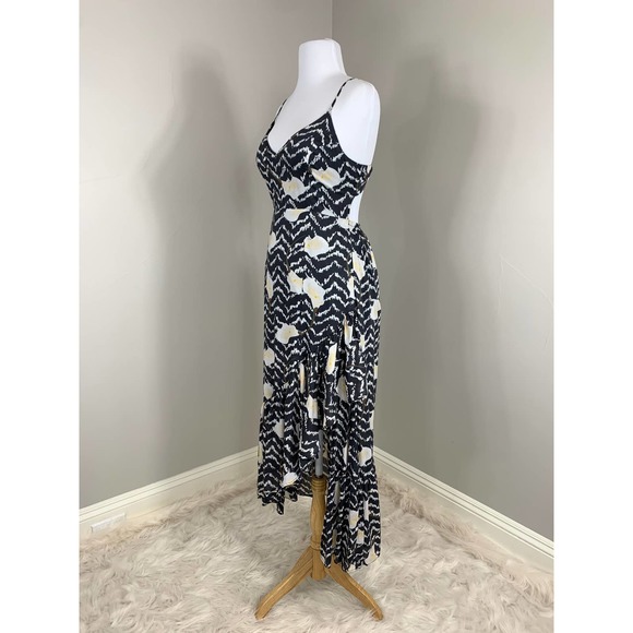 Urban Outfitters Calla Lilly Hi Low Ruffle Hem Boho Festival Summer Dress SZ S - Picture 7 of 11